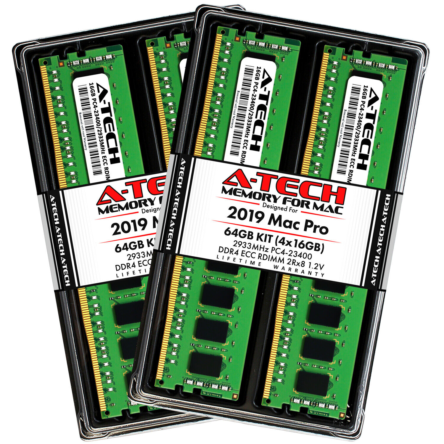 64GB Kit 4x 16GB PC4-2933 REG DDR4 23400 Memory RAM for APPLE MAC PRO 2019 A1991