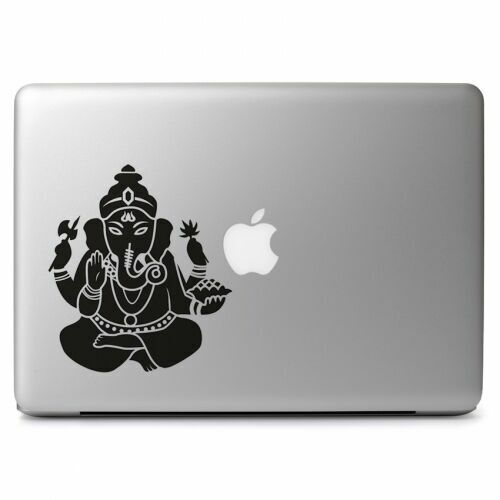 Ganesha Elephant Hindu Die Cut Vinyl Decal Sticker for Macbook Air Pro Laptop