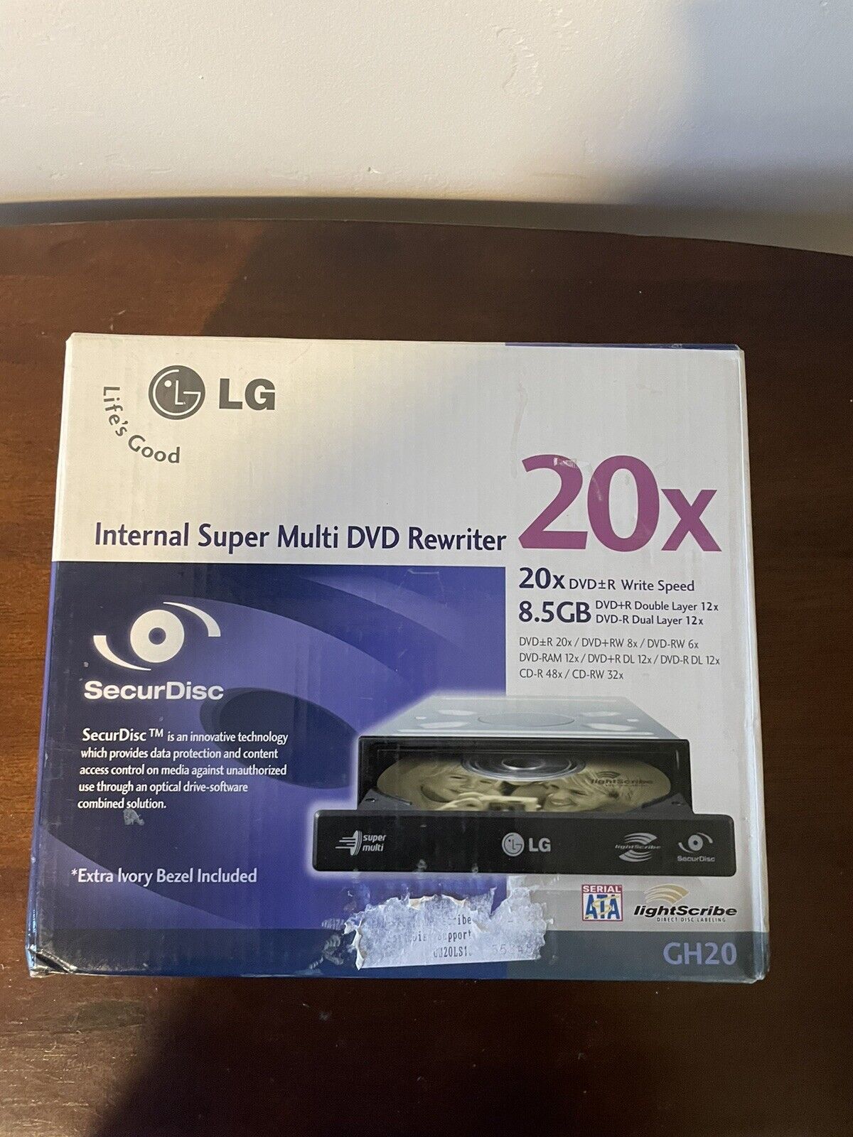 LG 20x GH20 Internal Super Multi DVD Rewriter UNOPENED NEW