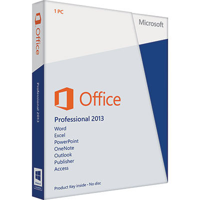 Microsoft Office Professional 2013 English Retail DVD with keys -Sealed-