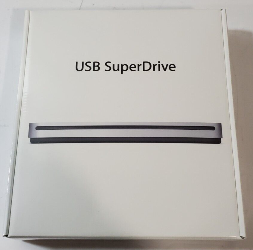 NEW GENUINE Apple USB Superdrive External Drive, CD, DVD, MODEL A1379 Silver
