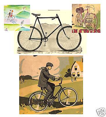 67 VINTAGE Bicycle ADS 1880-1950 CD of Images To Print Your Own For Display 