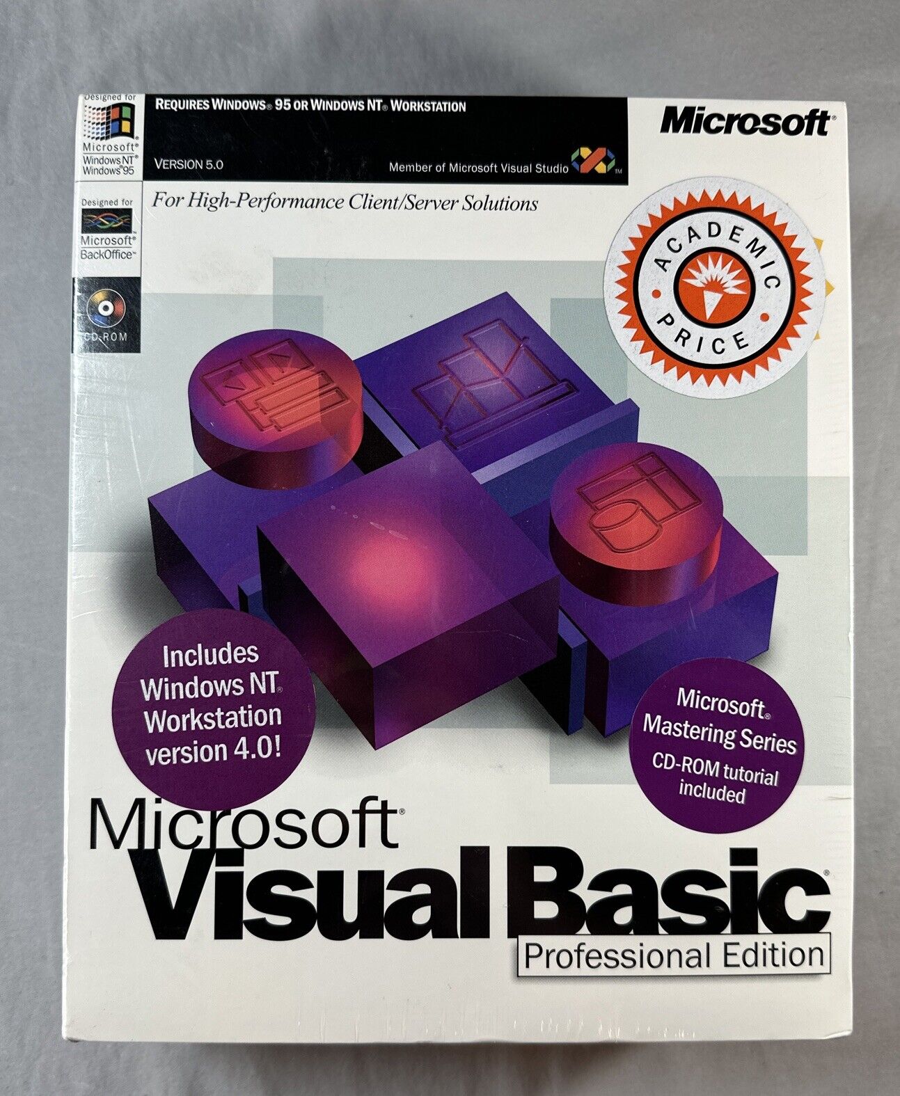 Microsoft Visual Basic  5.0 Professional Edition. New Factory Sealed