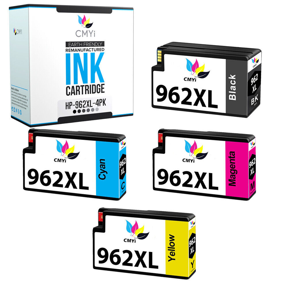 4PK 962XL 962 XL Ink for HP OfficeJet Pro 9015e 9018e 9025e 9010e 9020e