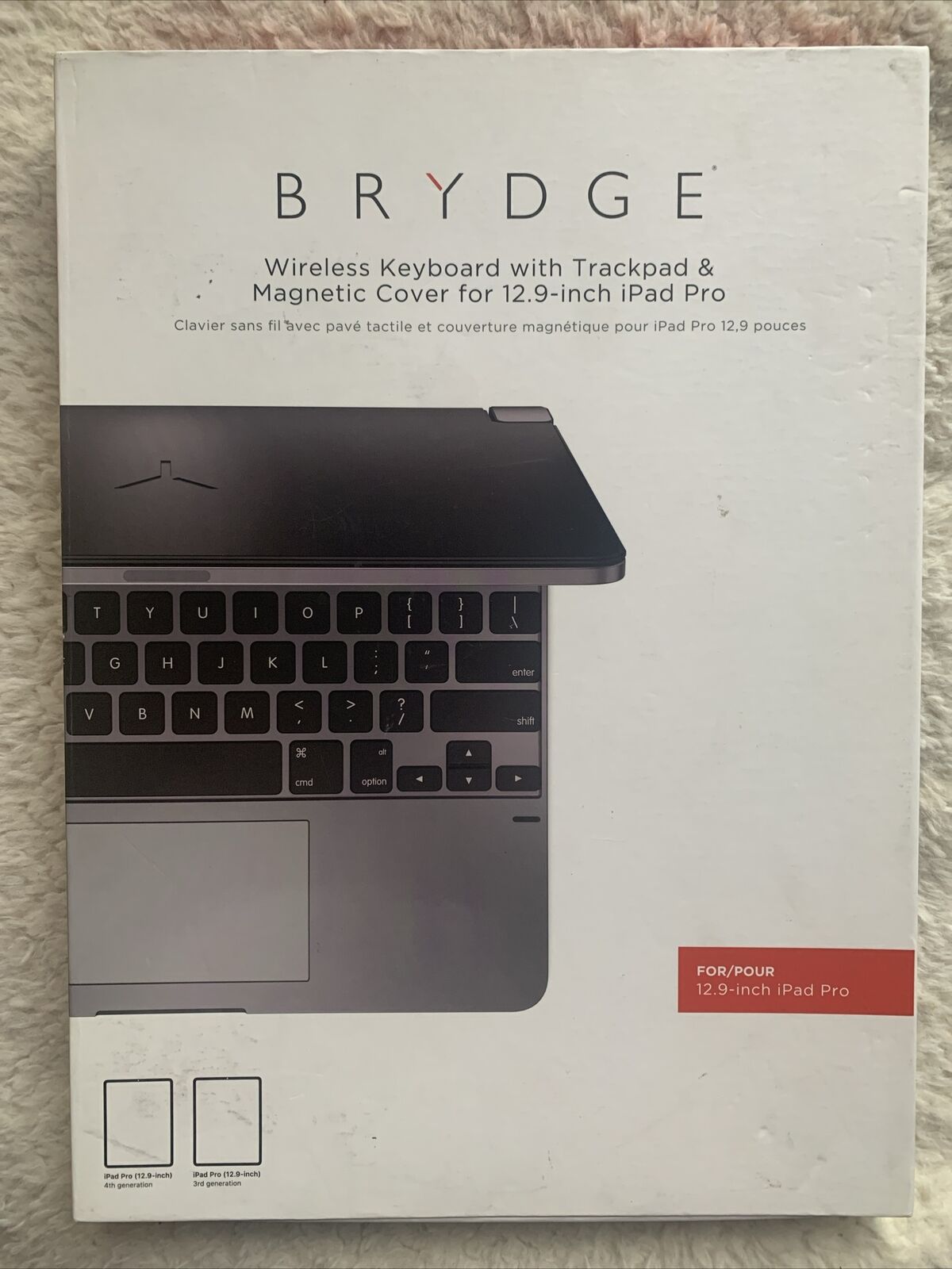 Brydge Wireless Keyboard for iPad Pro 12.9-inch with Trackpad & Magnetic Cover