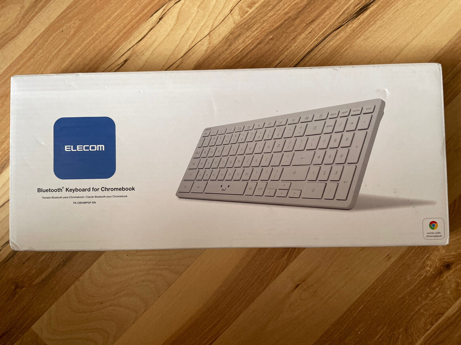 ELECOM Bluetooth Keyboard For Chromebook (Gray) TK-CB03BPGF-EN - New Open Box