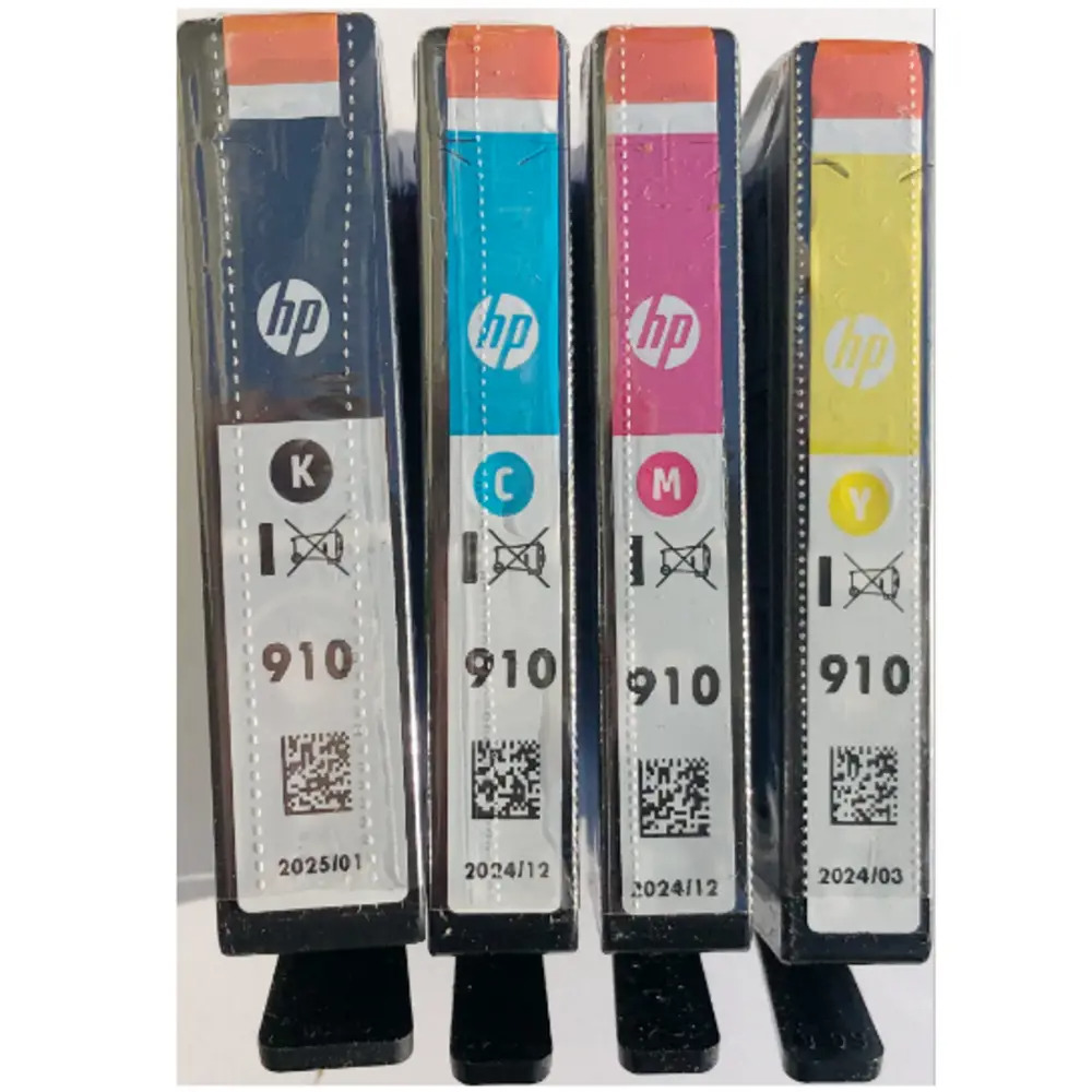 Genuine HP 910 Black Color Ink Cartridges Exp. 2024 2025 HP OfficeJet 8035