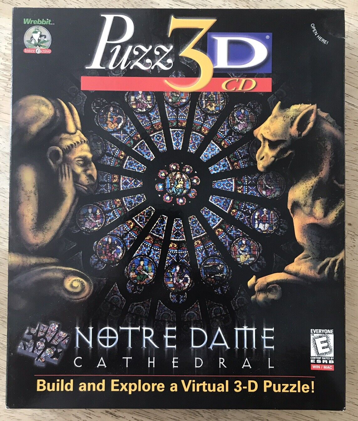 Puzz 3D CD Notre Dame Cathedral Windows Mac Puzzle *Sealed CD*