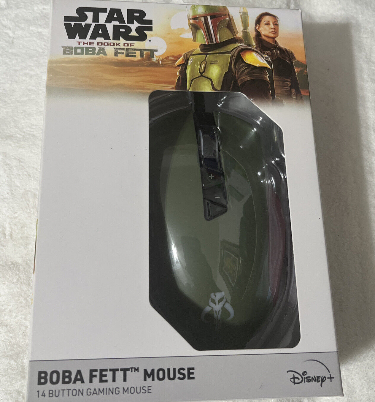 Authentic Star Wars The Book Of Boba Fett 14 BUTTON Wired Gaming Mouse NEW