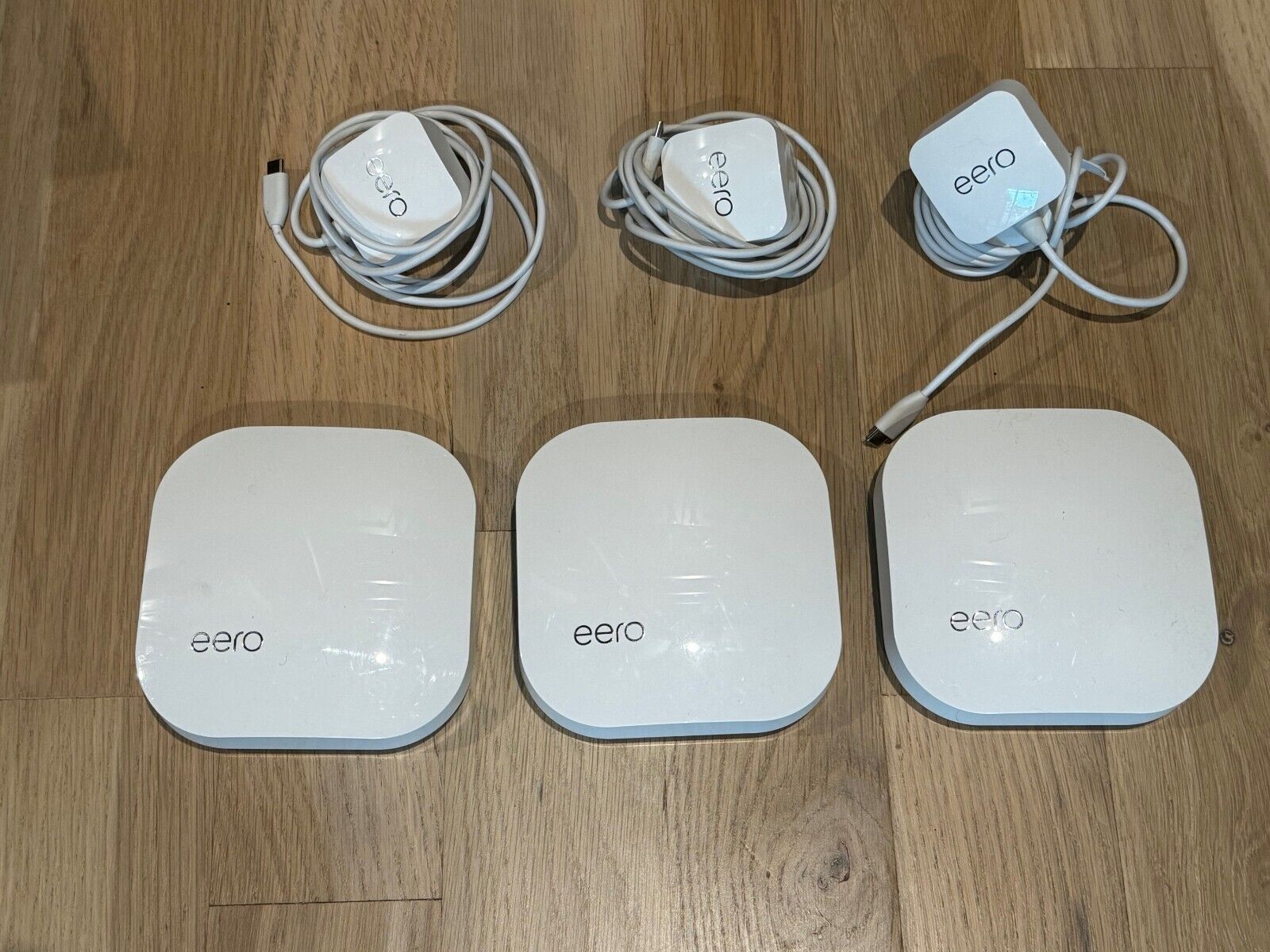 eero Pro 3 pack B010001 2nd Gen AC Tri-Band Mesh Router - White