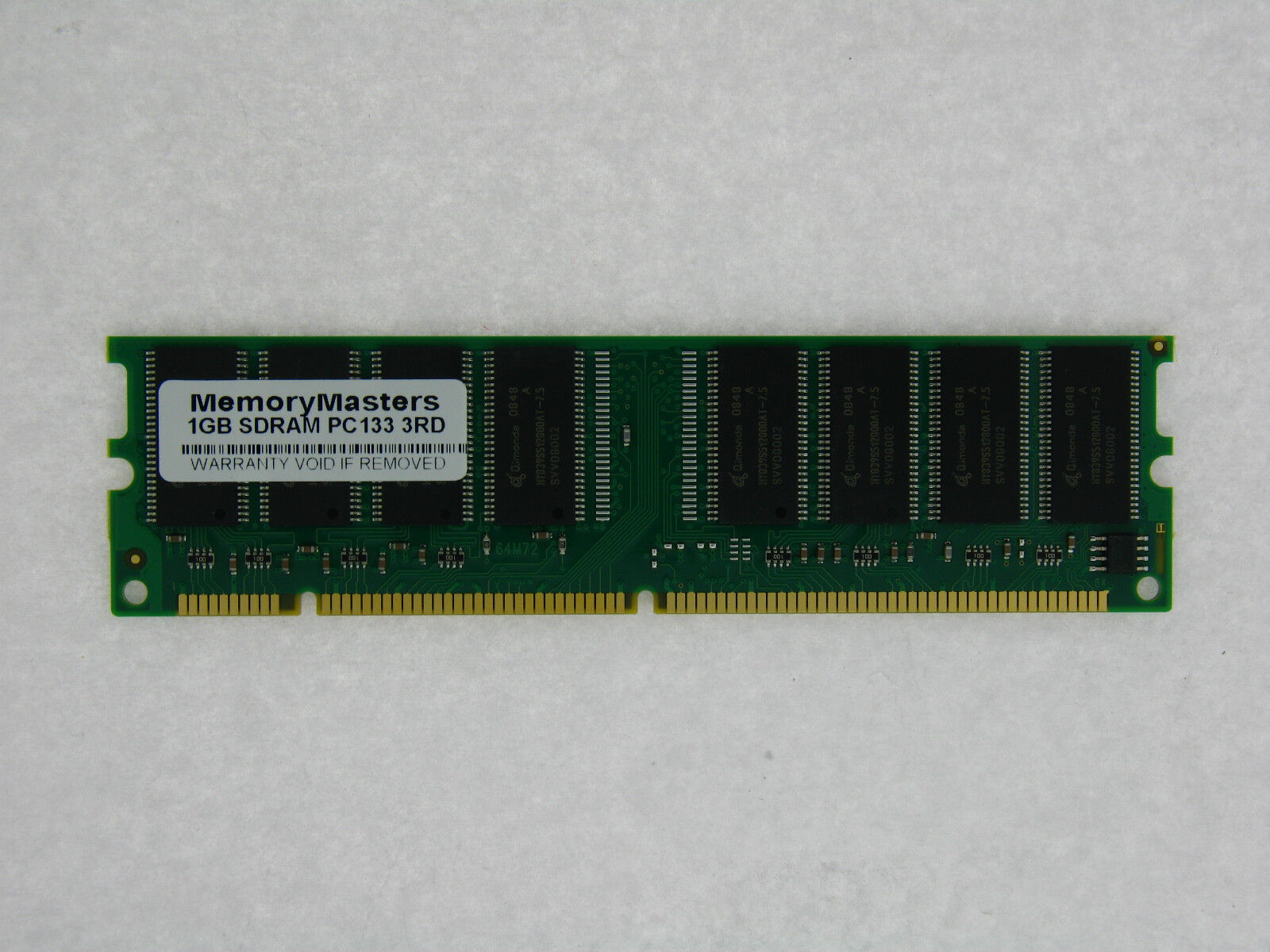 1GB 168pin PC133 Sdram Memory 3.3V Non- ECC Unbuffered 64x8 based Ram DIMM 1x1GB