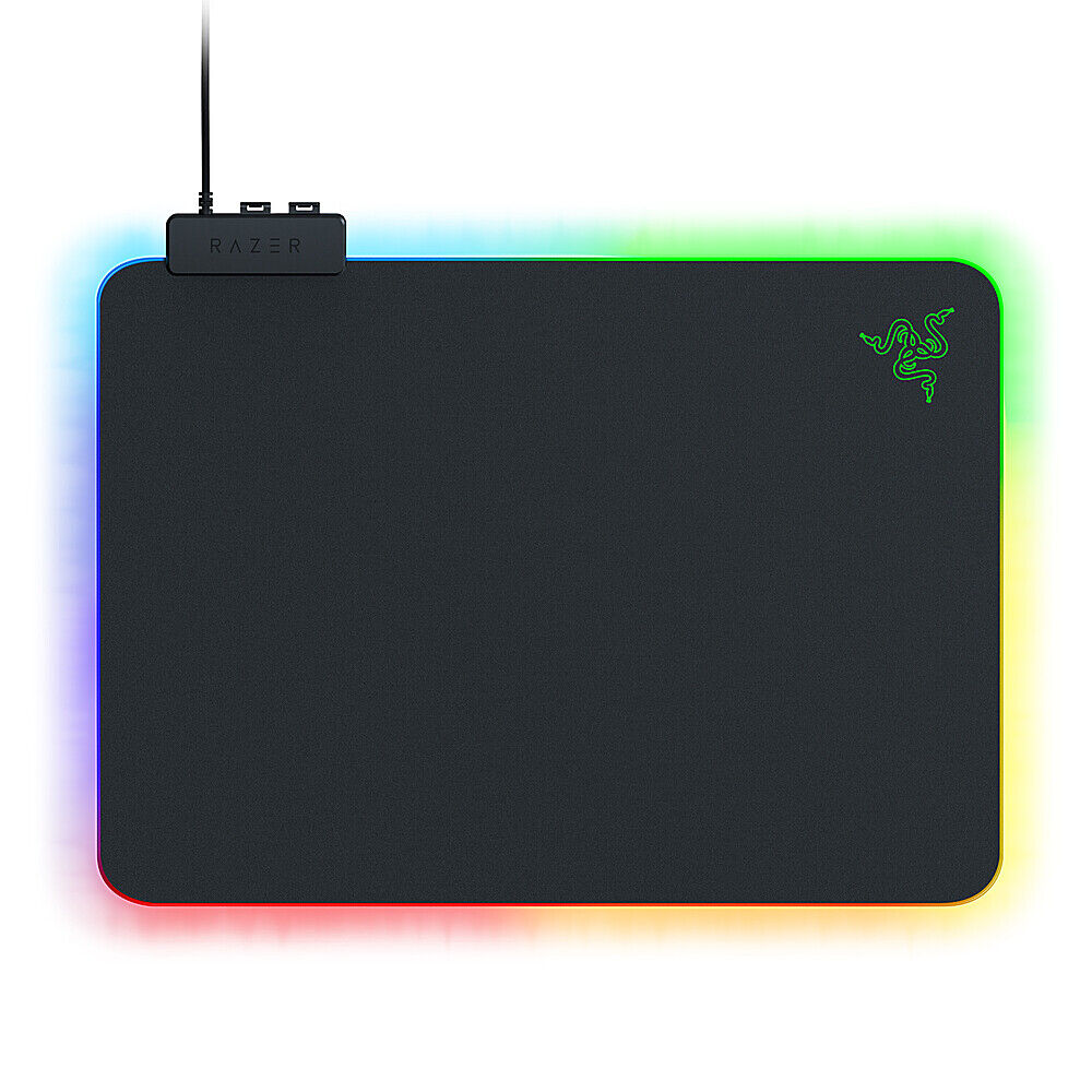 Razer - Firefly V2 Hard Surface Gaming Mouse Pad with Chroma RGB Lighting - B...