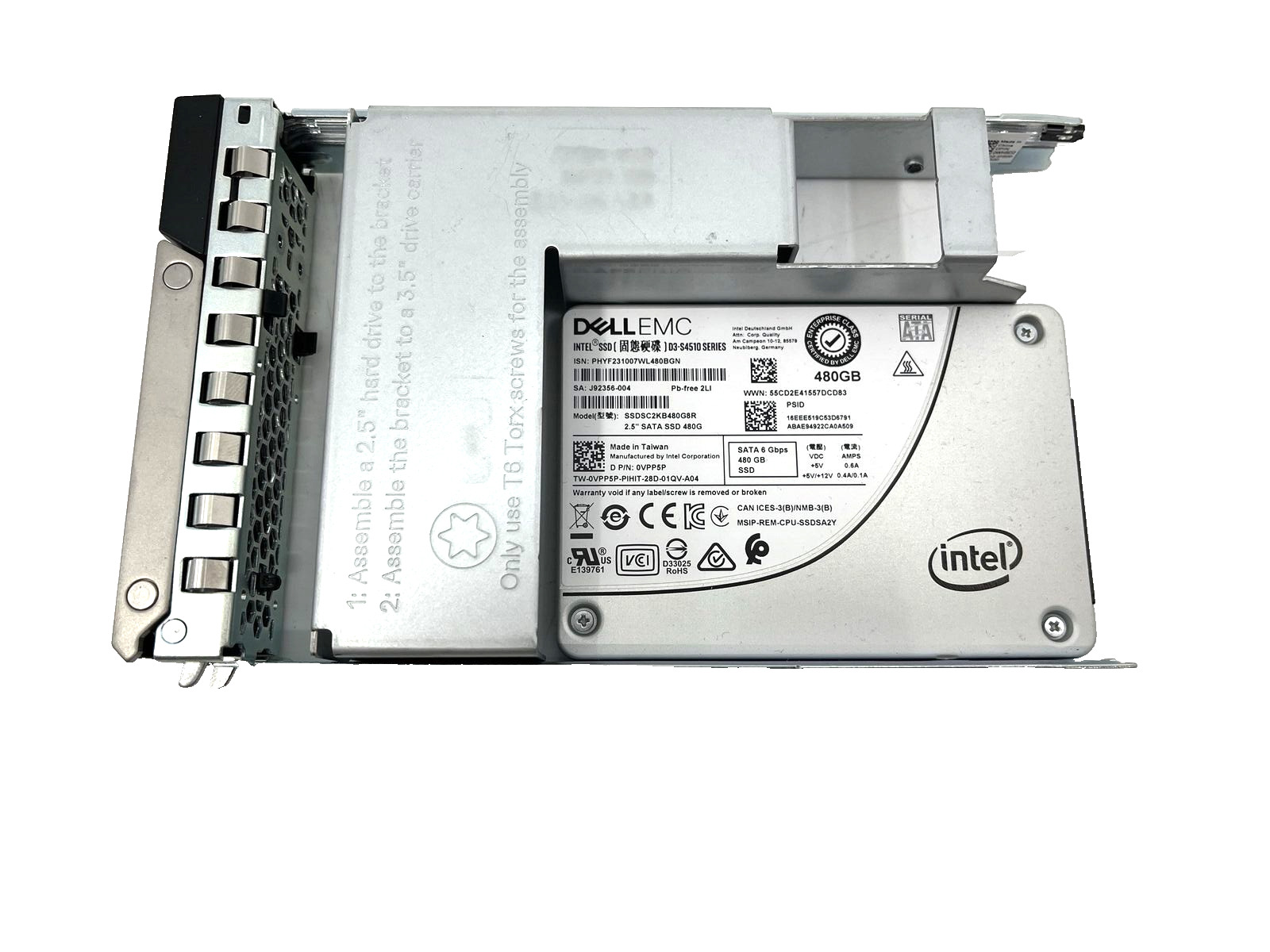 Dell EMC Intel SSD D-S4510 Series 480 GB 2.5\