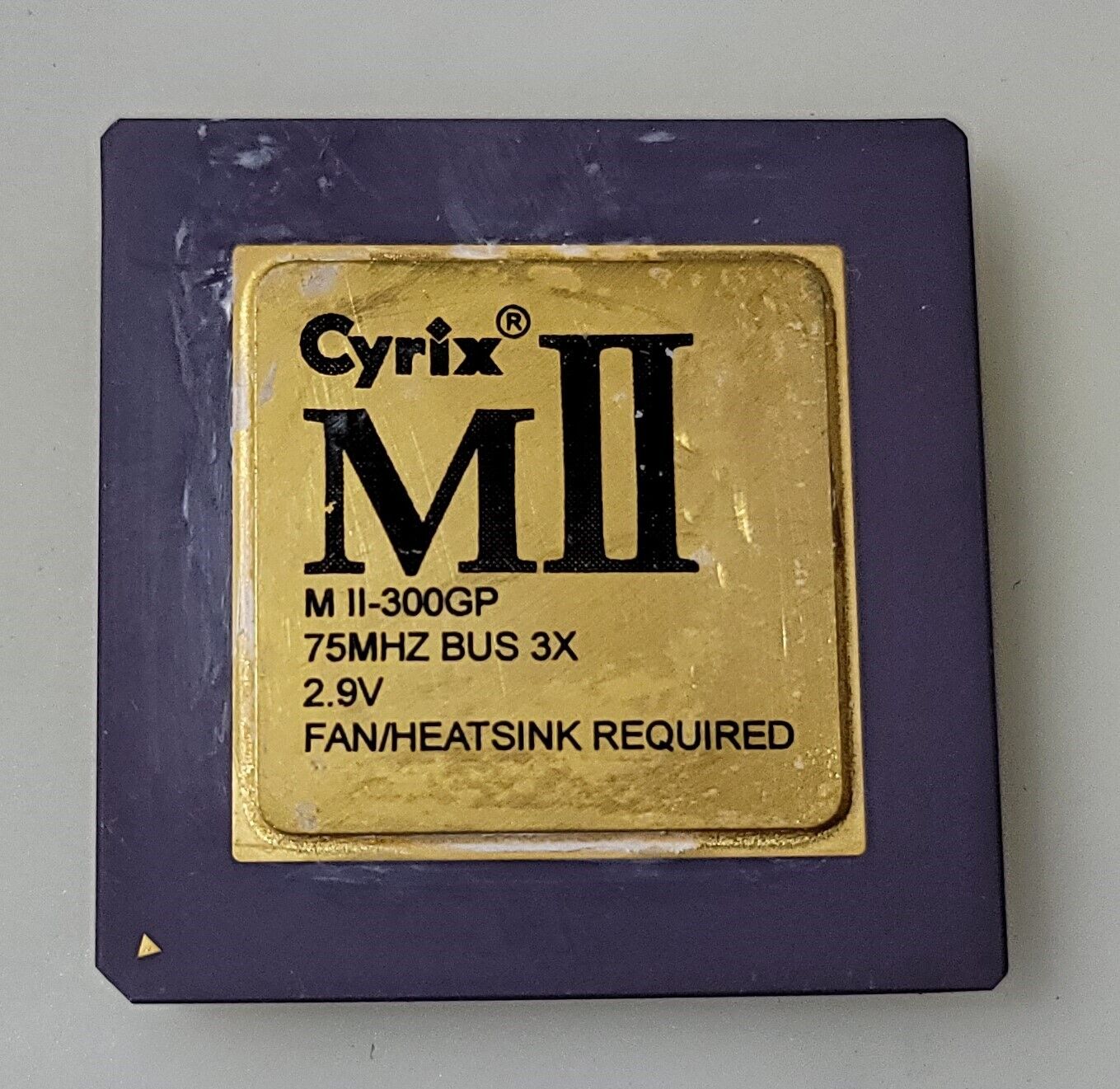 Vintage Rare Cyrix MII MII-300GP 75MHz Bus 3X Processor Collection/Gold