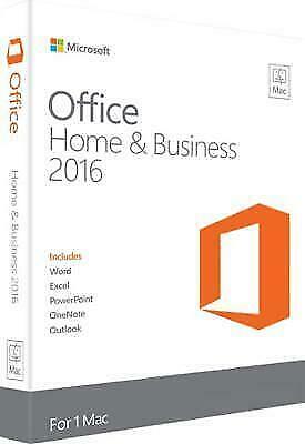 Microsoft Office Home & Business 2016 (License Only) (3) - Full Version for Mac