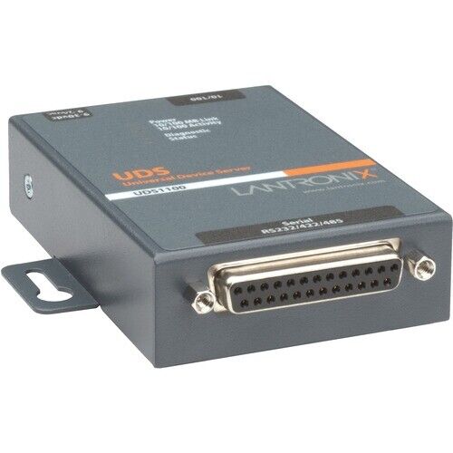Lantronix UDS1100 - One Port Serial (RS232/ RS422/ RS485) to IP Ethernet Device