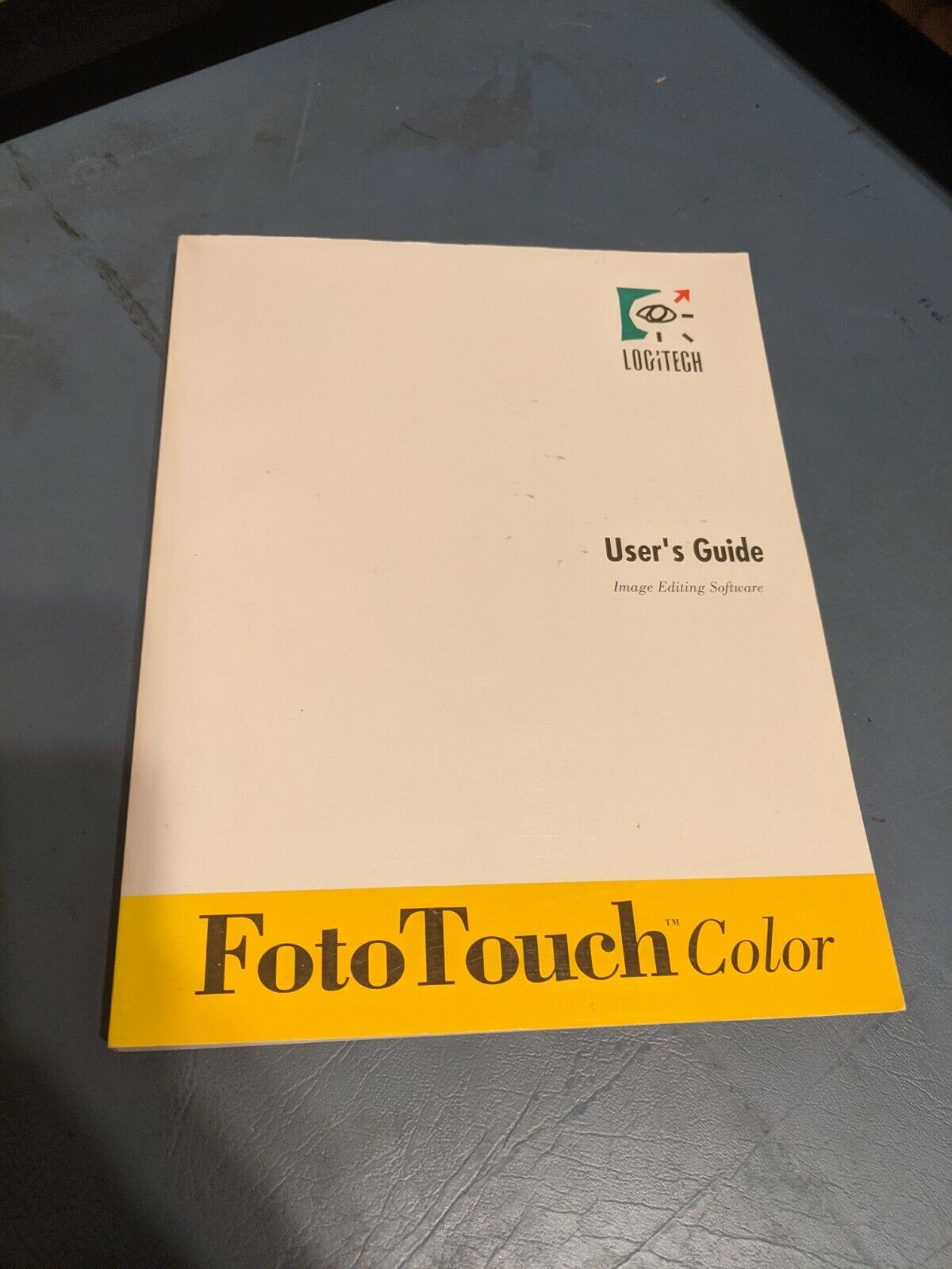 *Vintage* Logitech Foto touch color Image editing software Users Guide 1993