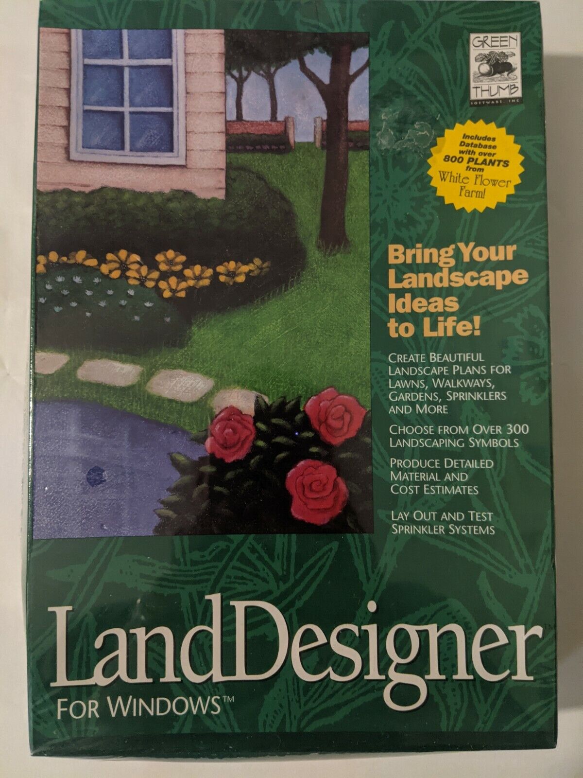 LandDesigner for Windows 3.1 by Green Thumb Software Vintage NOS