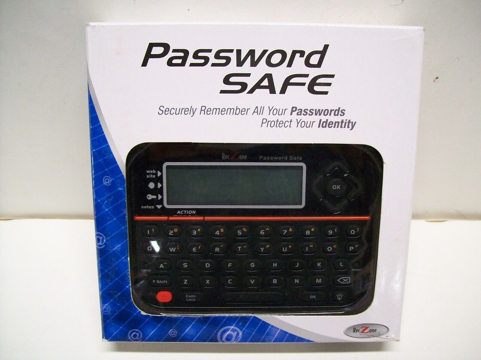 RecZone Password Safe Model 595 Electronic Password Keeper