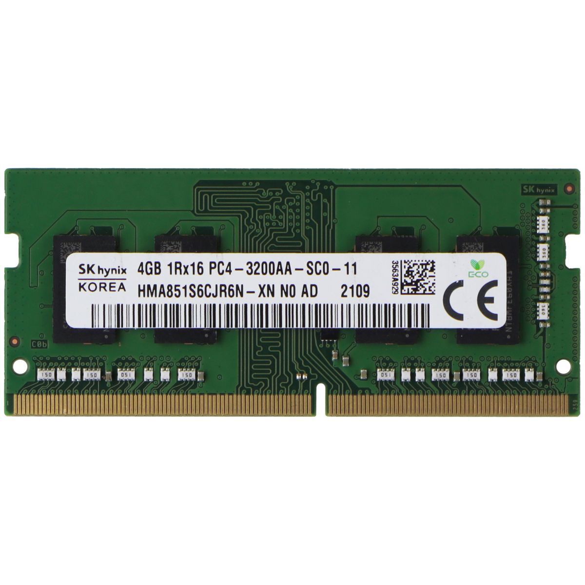 SK Hynix (4GB) DDR4 3200MHz Laptop RAM PC4-3200AA (HMA851S6CJR6N-XN N0 AC)