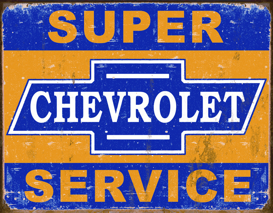 Super Chevrolet Service Mouse Pad Tin Sign Art On Mousepad