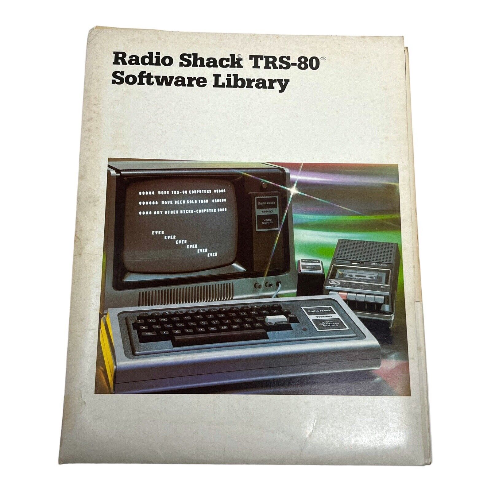 Vintage Radio Shack TRS-80 Microcomputer Software Library Catalog RSC-3