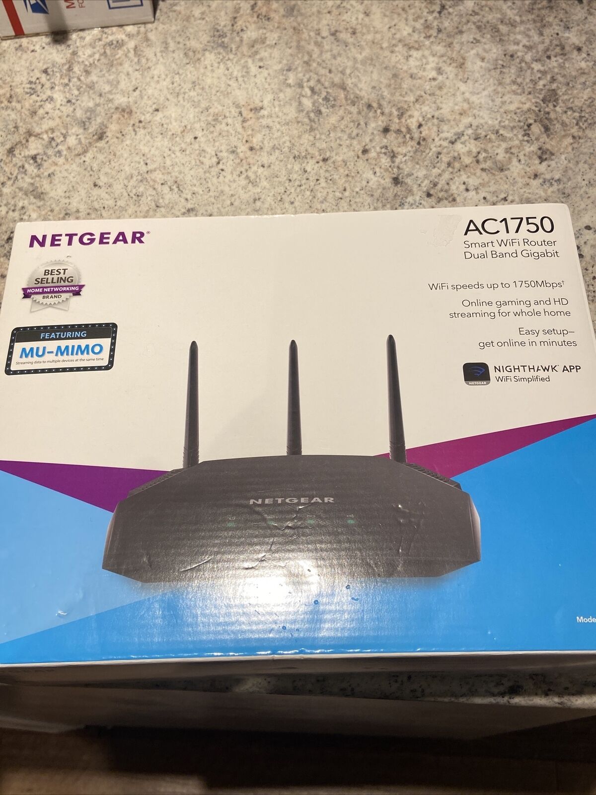 Netgear AC1750 Smart WiFi Router 802.11 AC Dual Band GB Black