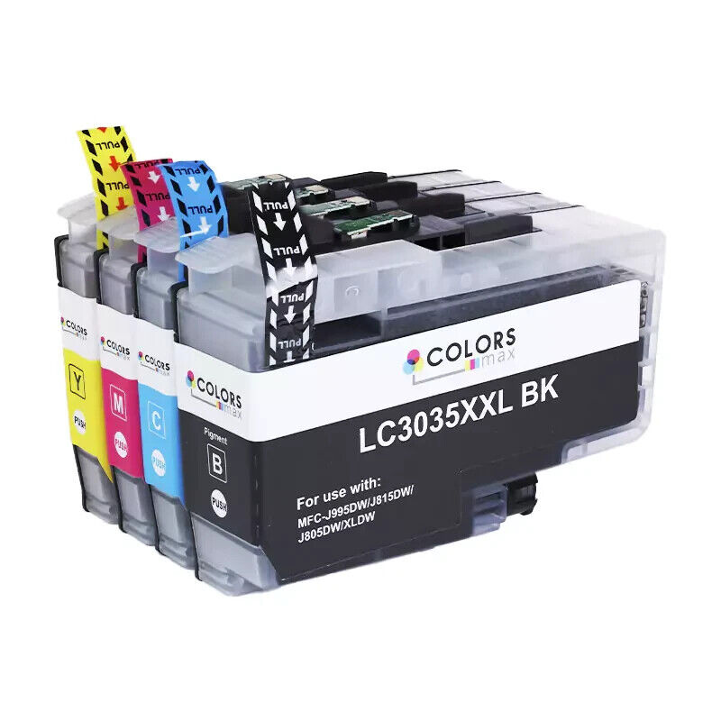 Compatible with   Brother LC3035XXL Ink Cartridge 4-Piece Combo Pack