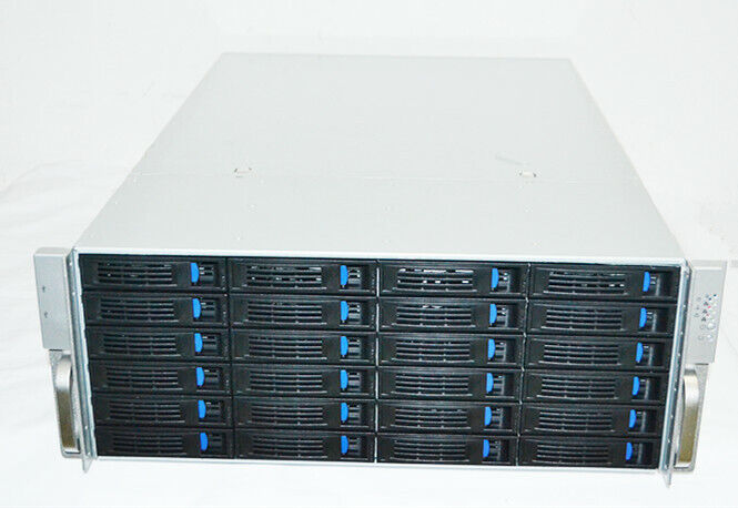24 Hot-Swappable SATA/SAS Drive Bays 4U Rackmount Server Case