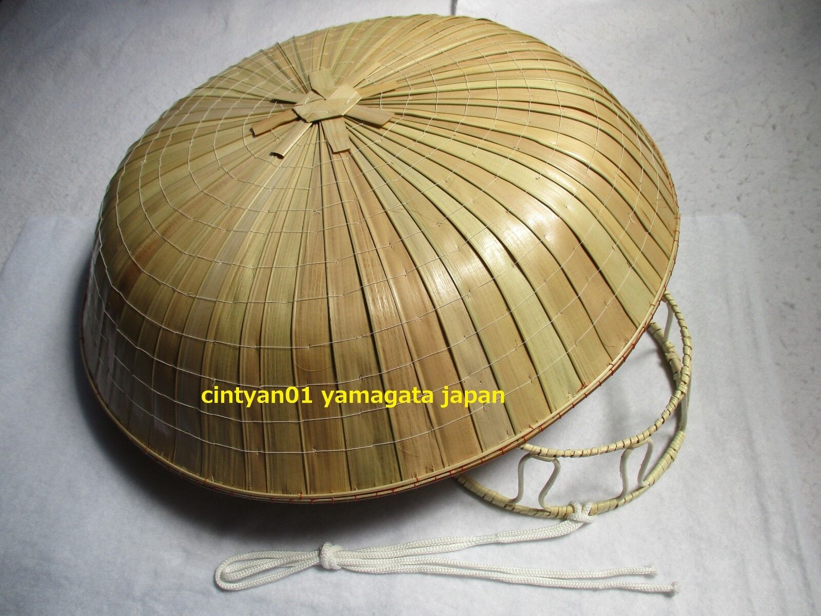 NEW Japan NInja Samurai Hat Edo Travel Cosplay Natural Bamboo . SANDOGASA 03.