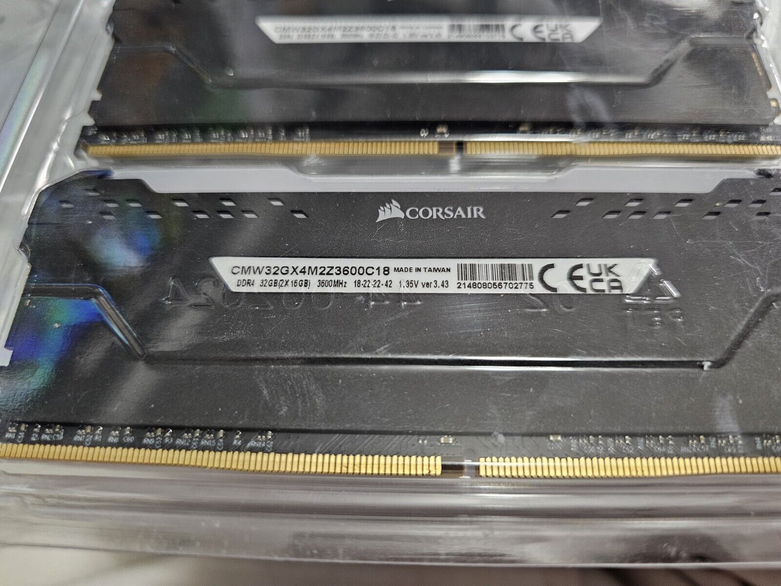 Corsair Vengeance RGB Pro 16GB Desktop Memory - CMW16GX4M2D3600C18