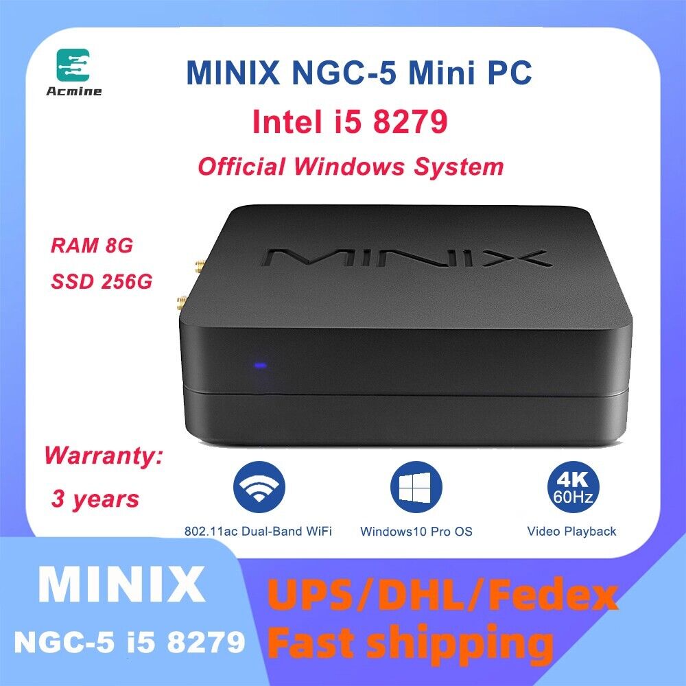 MINIX NGC-5 Intel i5 8279  8G 256GB mini pc Official genuine Windows system