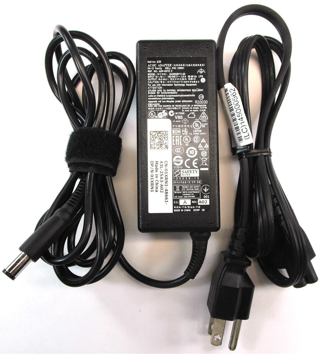 Genuine Dell Laptop Charger Adapter Power Supply DA65NM111-00 ADP-65TH F 1XRN1 