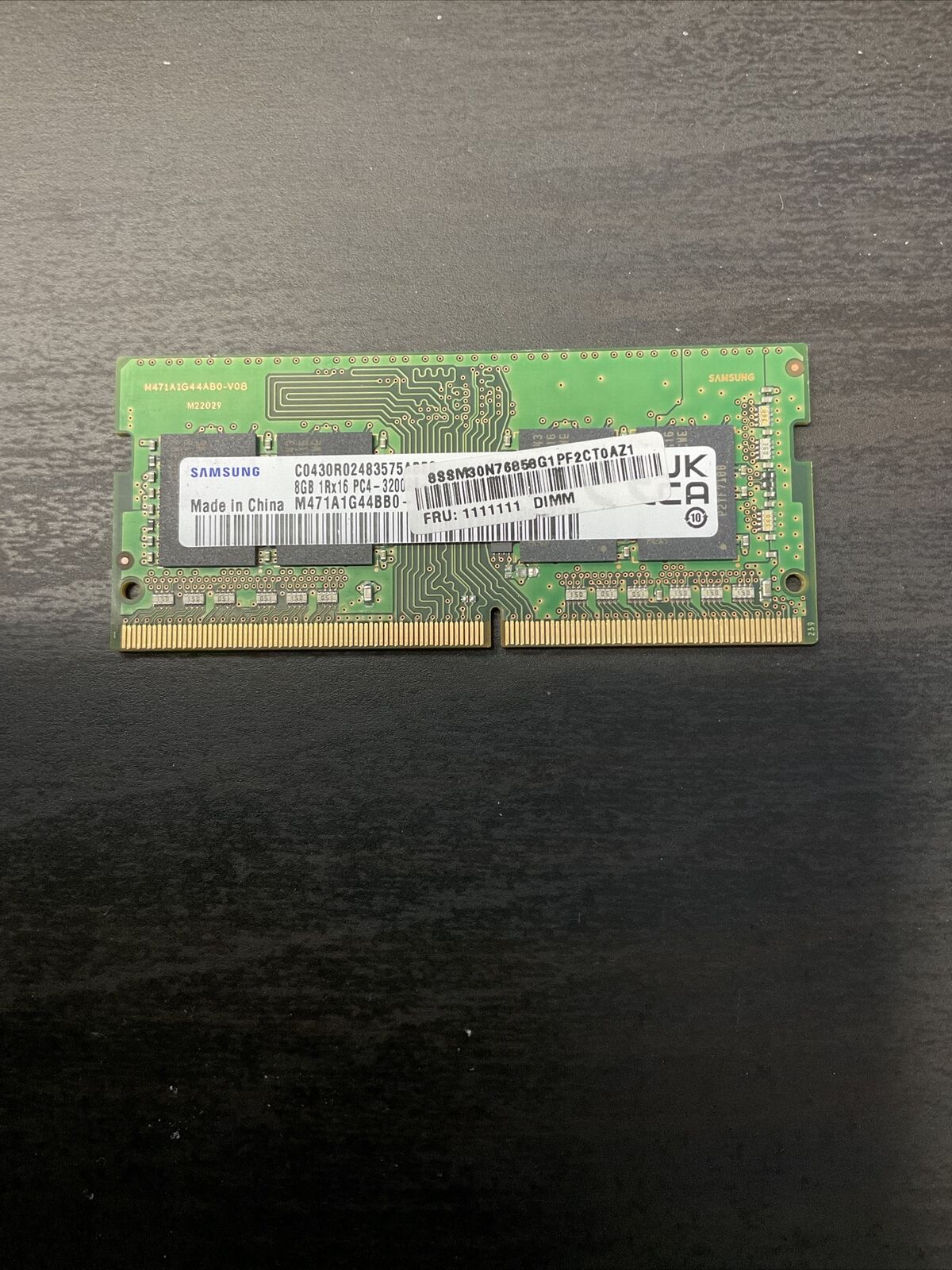 Samsung 8GB 1Rx16 PC4-3200AA DDR4 Laptop Memory RAM (M471A1G44BB0-CWE)