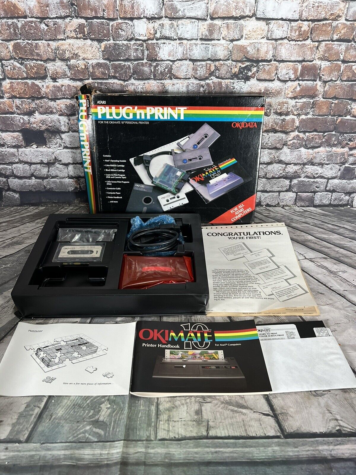 Okidata Okimate 10 The Personal Printer For Atari /Plug N Print Package New