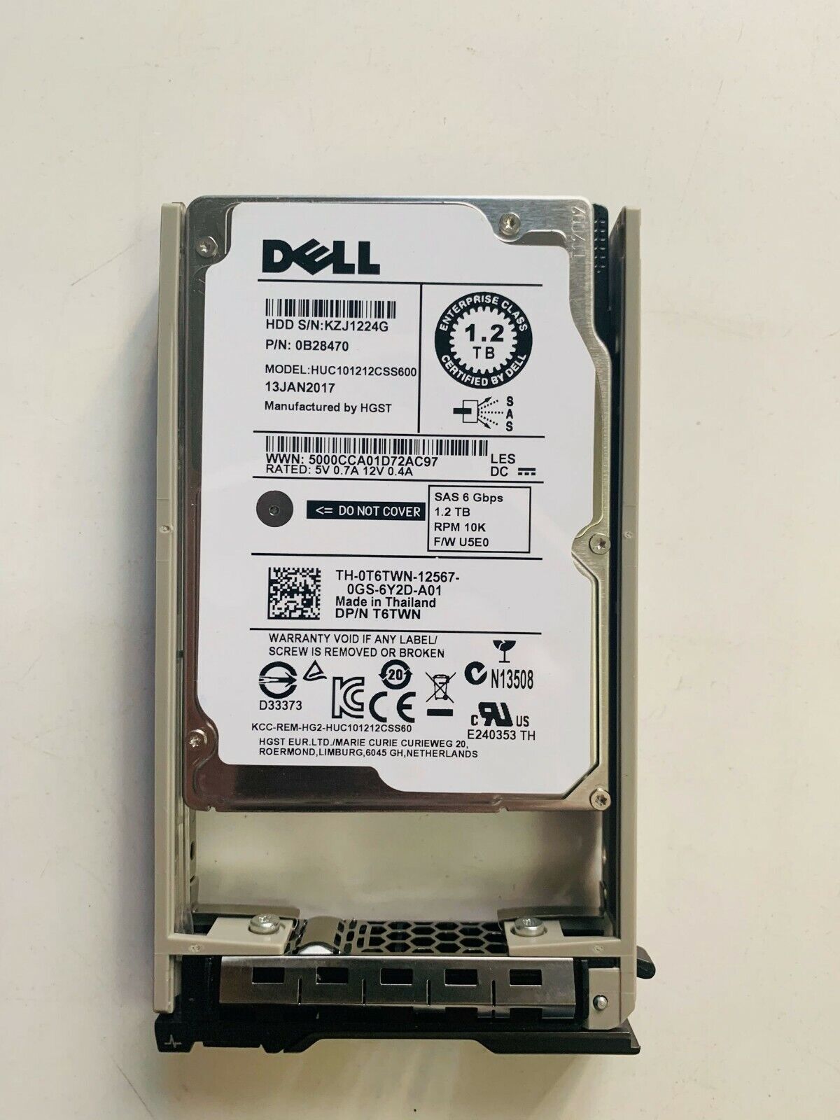 Dell 1.2TB 6G 10K 2.5\
