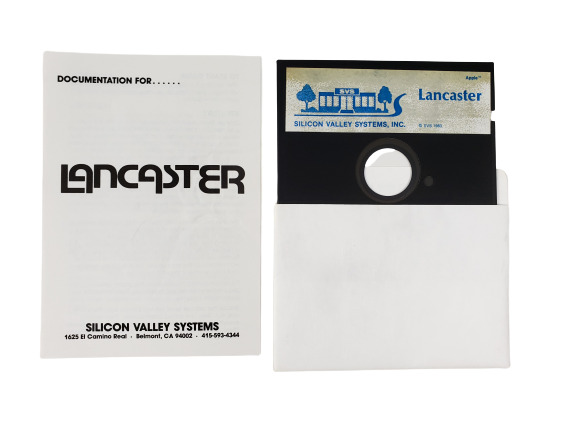 Vintage Apple II Computer Software LANCASTER Game 1983 SVS Silicon Valley System