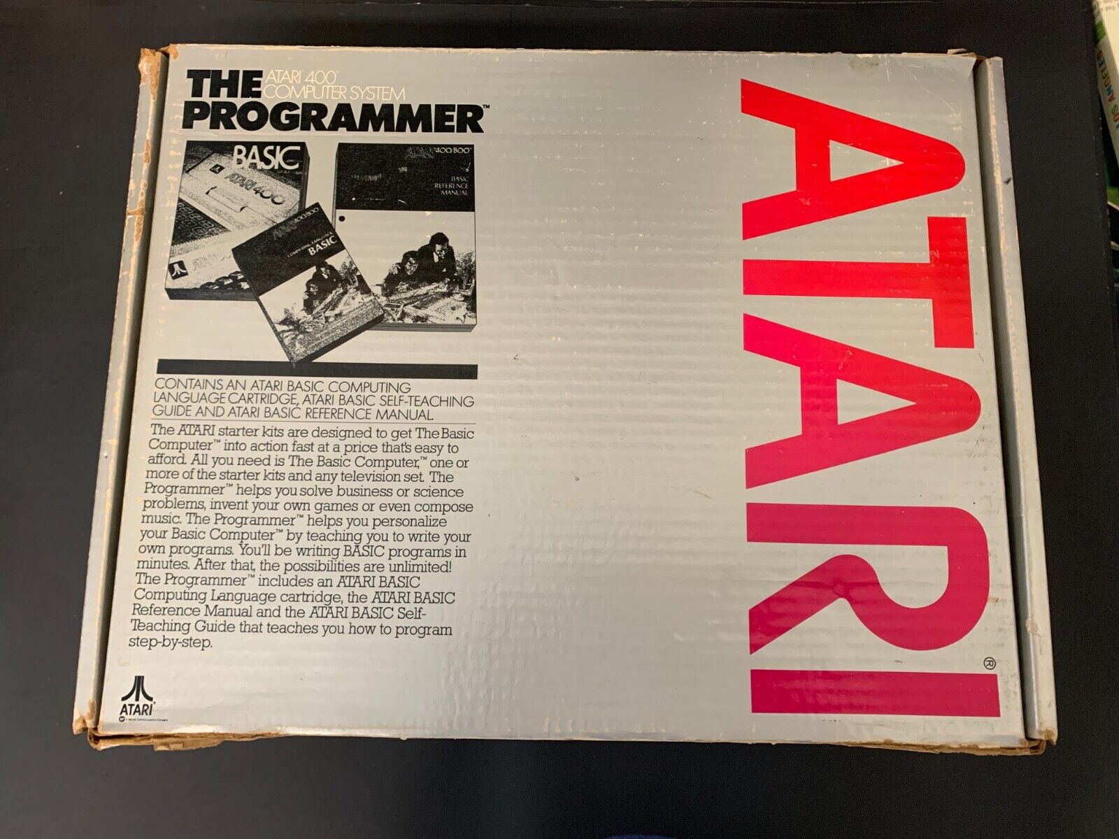 Vintage The Programmer for Atari 400/800  In Original Box Basic Programming Cart