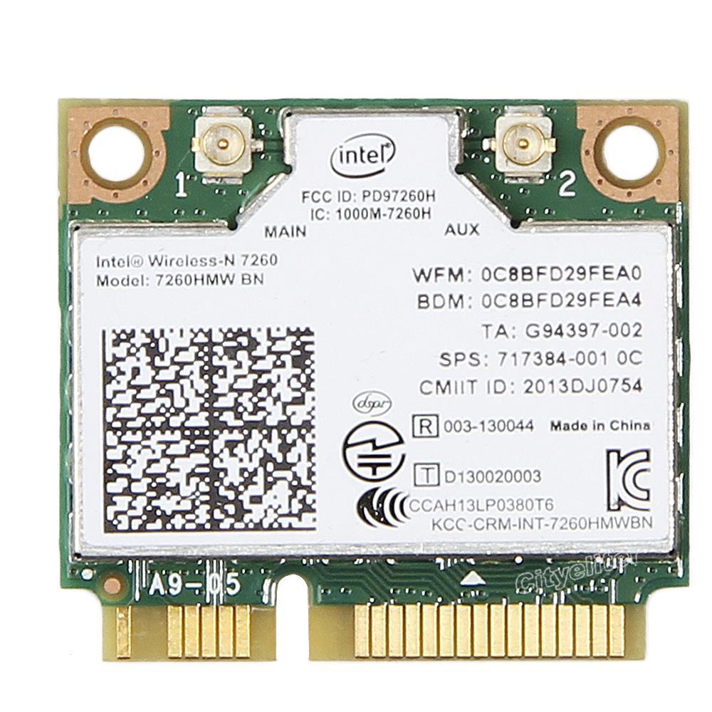 300Mbps Intel 7260 BN 7260HMW 802.11b/g/n Wireless WiFi PCI-E Card BT 4.0