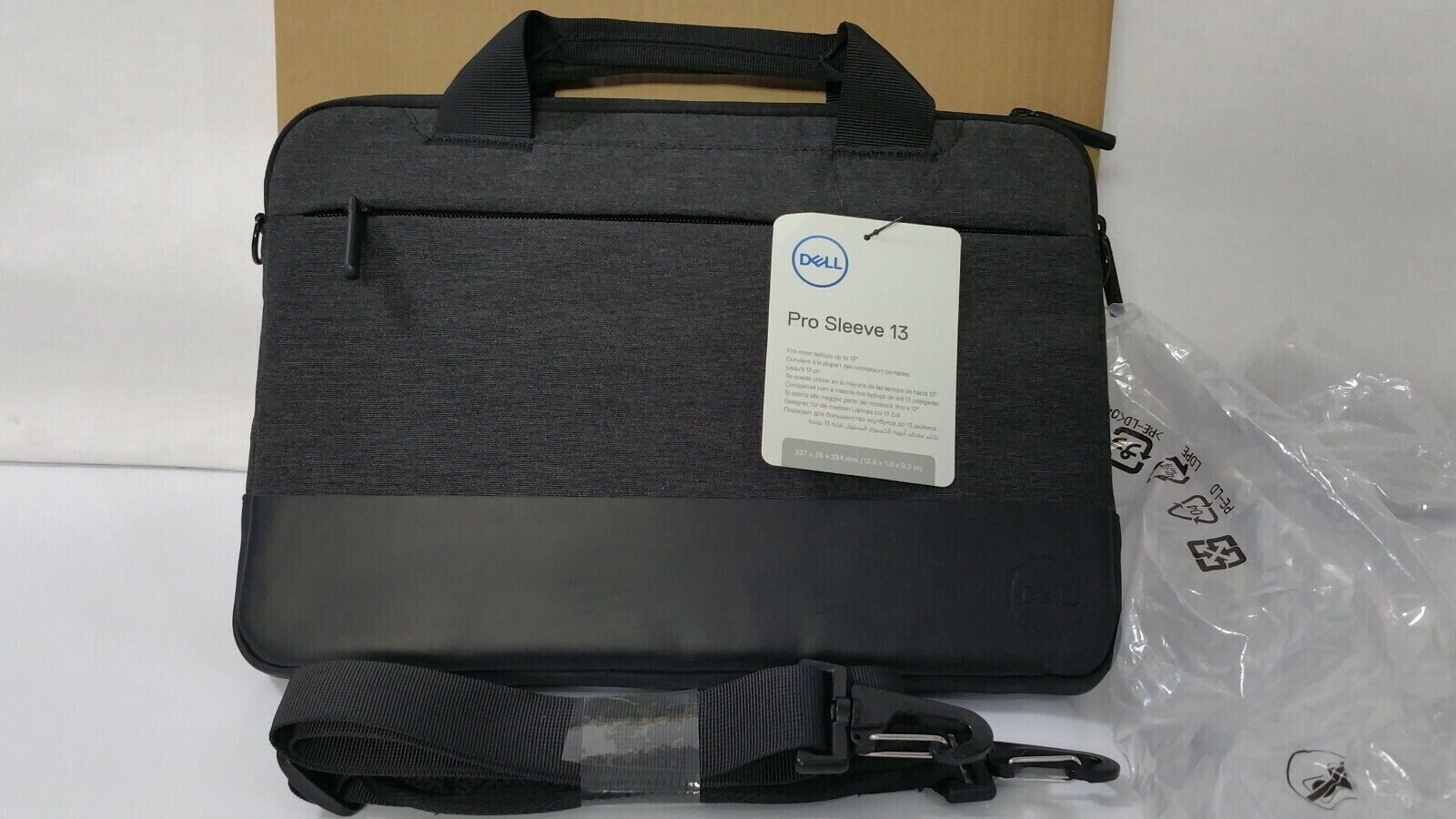 NEW GENUINE Dell Laptop Bag Professional Sleeve 13 Heather Gray 7MTR0