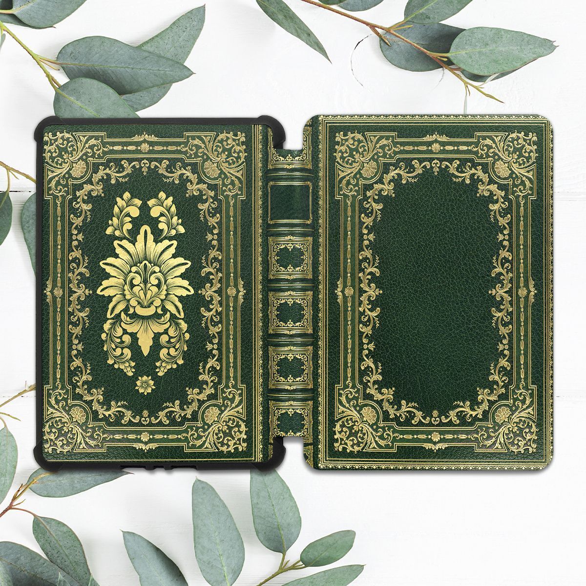 Vintage Green Floral Book Case For All-new Kindle 10th Gen Kindle Paperwhite