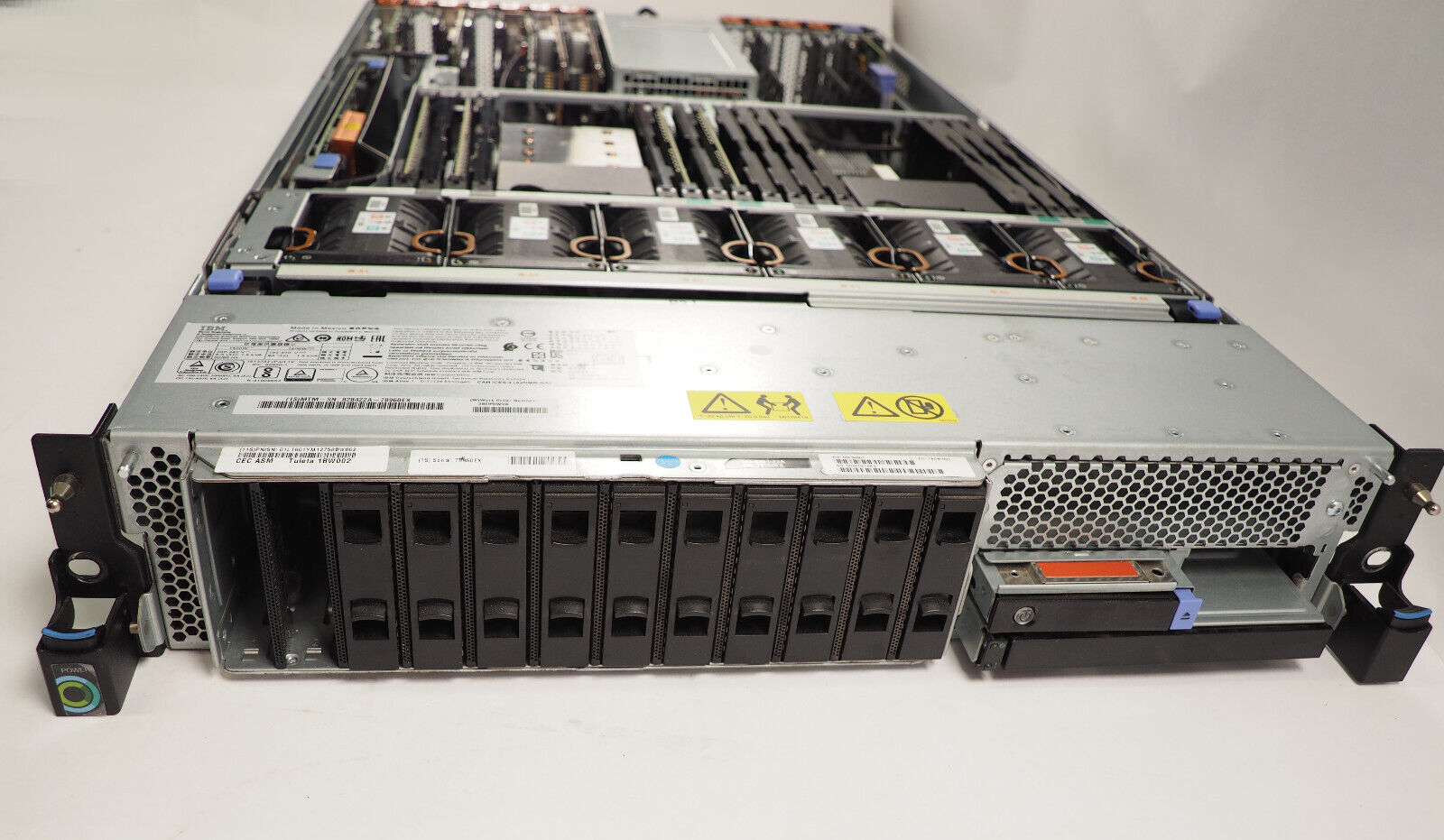 IBM 8284-22A Power8 S822 1x 93ZZ 12 Core 3.52GHz CPU 4x32GB RAM Server NO HDD