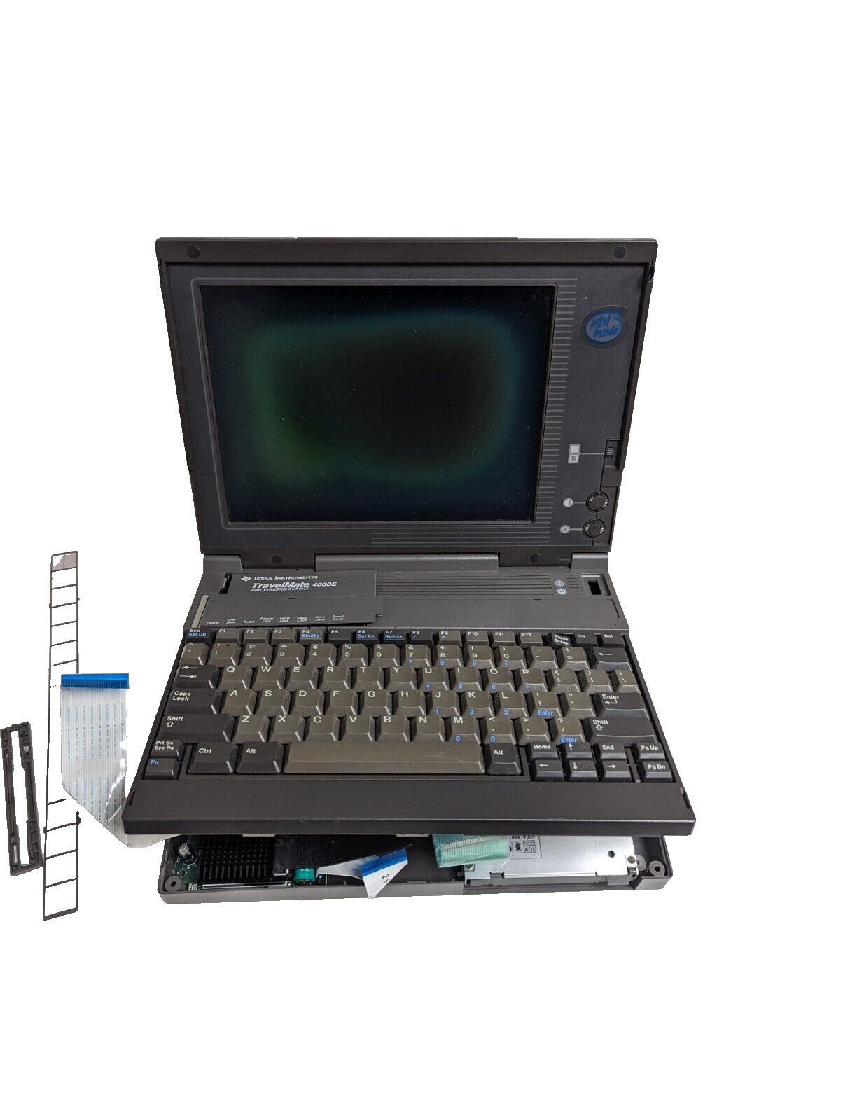 VINTAGE Texas Instruments TravelMate 4000E Laptop 486DX2 for parts