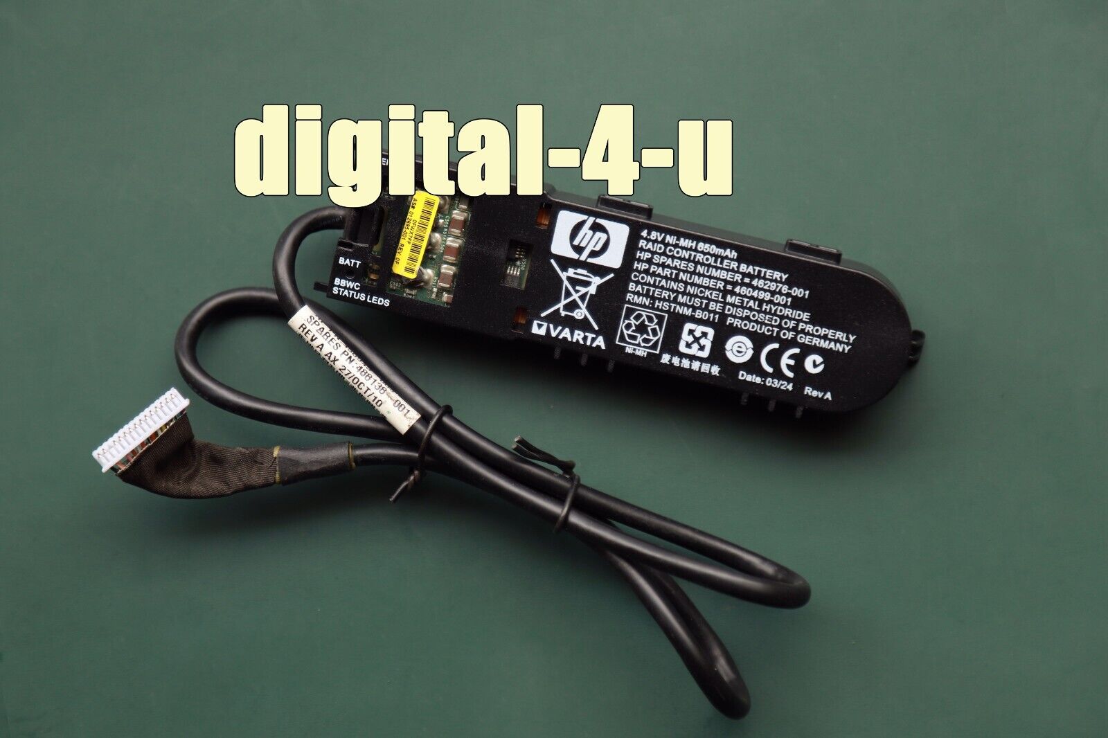 Genuine 462969-B21 462976-001 460499-001 for HP MAH P Series Battery With Cable