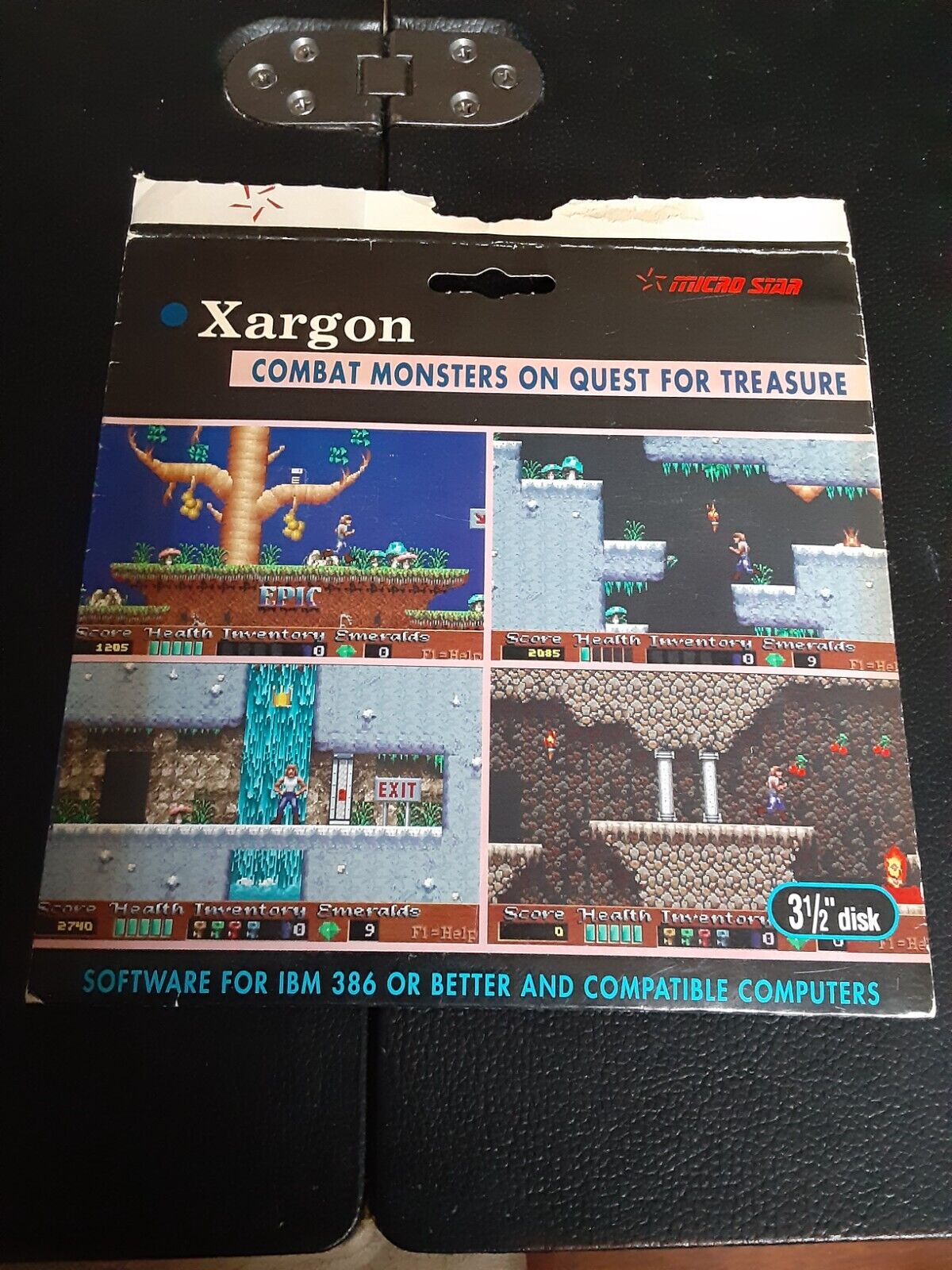 XARGON: Combat Monsters On Quest For Treasure PC Floppy 3.5” Micro Star Vintage