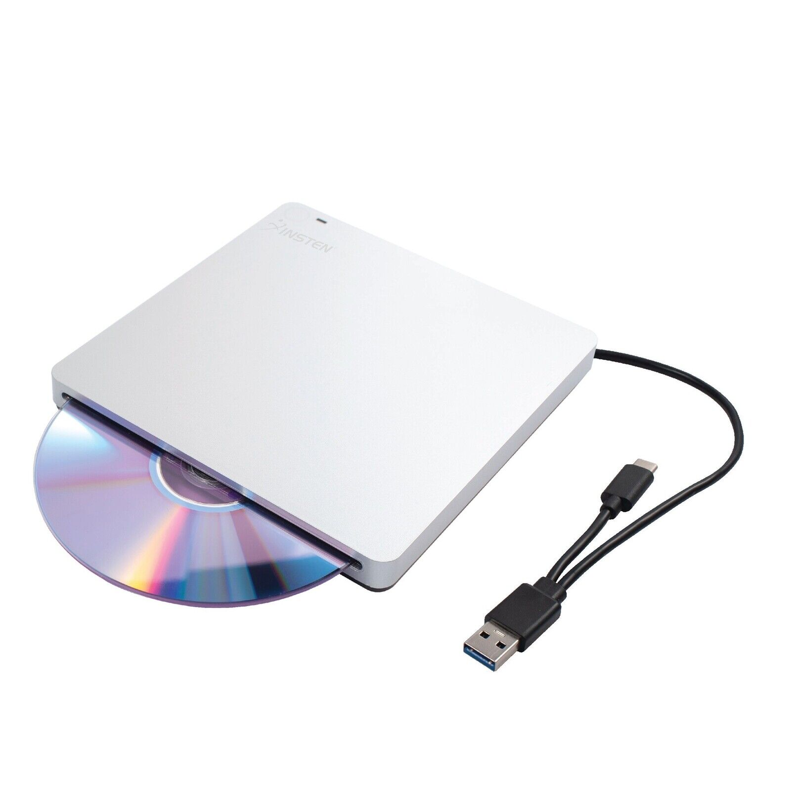 Portable Slot in DVD Drive USB 3.0 USB C, DVD +/- RW For Mac Laptop PC