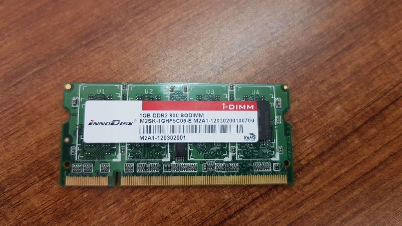 LOT OF 4 PCS. INNODISK M2SK-1GHF5C06-E 1GB DDR2 800 SODIM