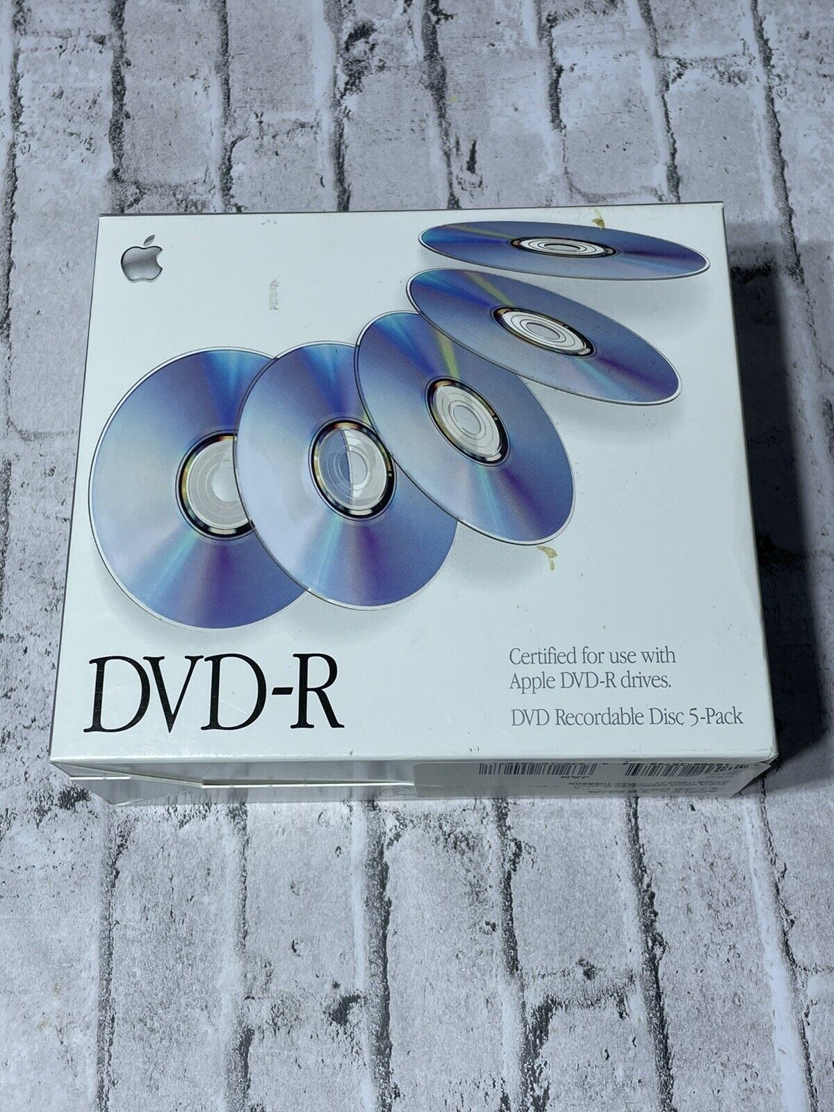 Vintage Apple DVD-R 4.7GB Recordable Disc 5-Pack M8405ZM/A New Sealed
