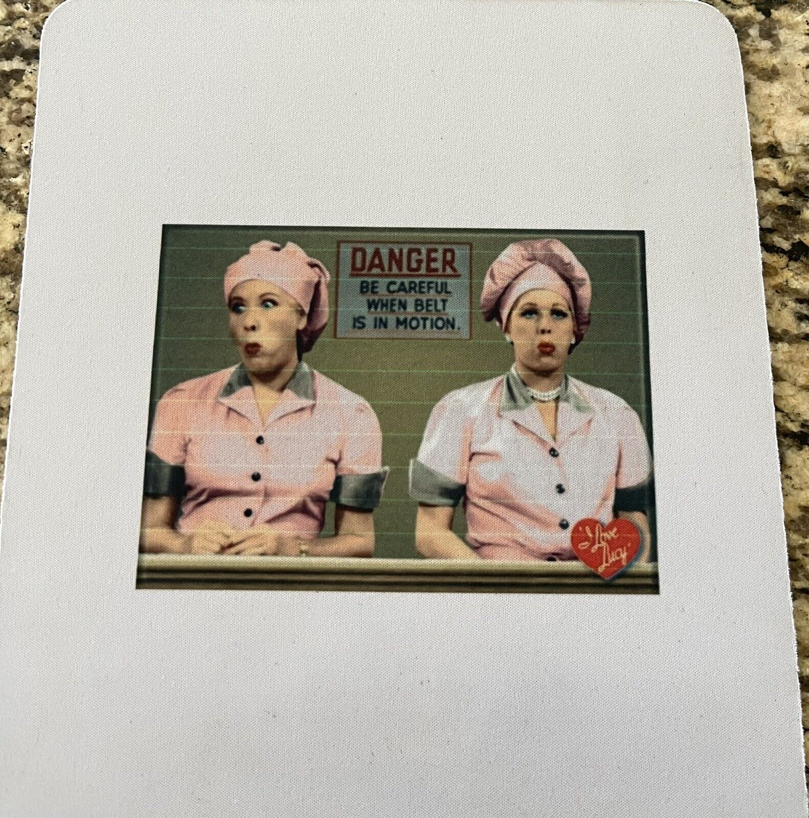 New Custom Printed Mouse Pad “I Love Lucy” Chocolate Factory Episode 🔥