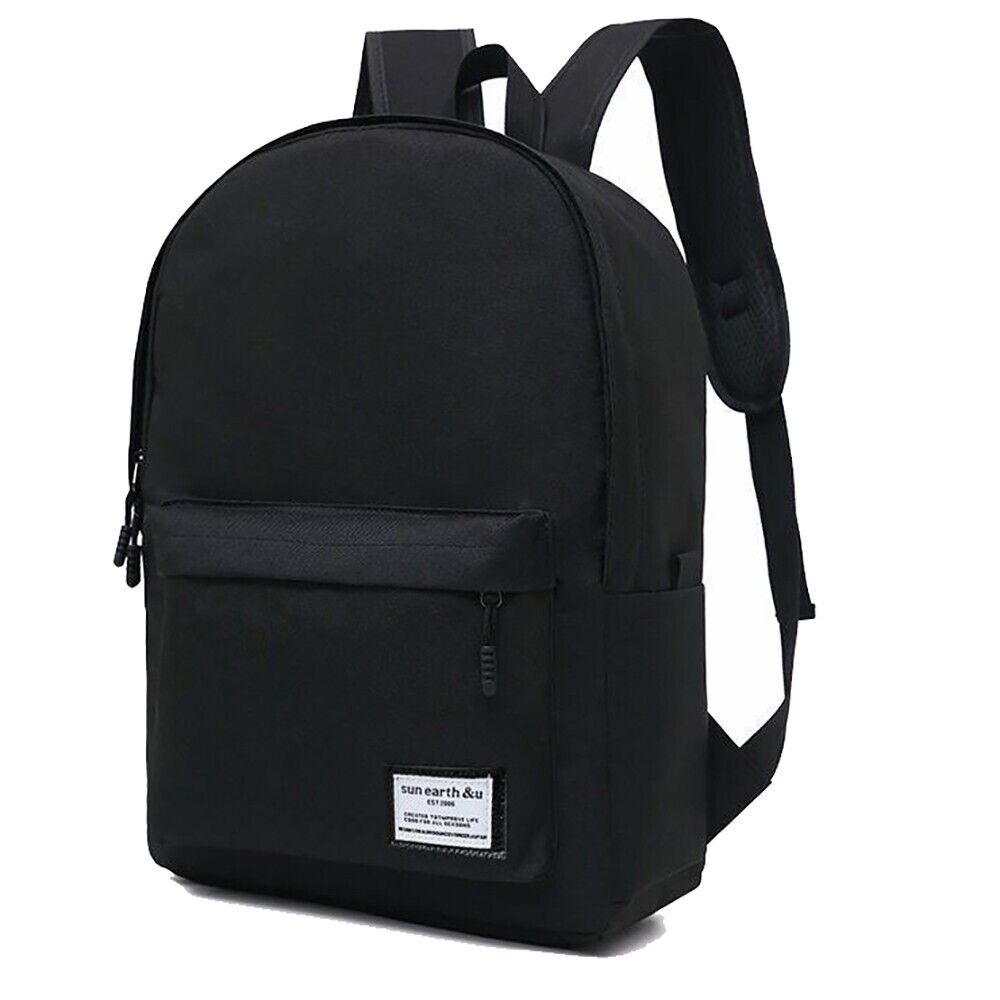 Backpack Bookbag School Travel Laptop Rucksack Zipper Bag 15.6' For Men Women
